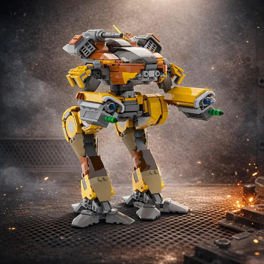 

MOC Mecha Walker Robot Building Blocks Sci-Fi Combat Armor DIY Assembly Bricks Model Toy Figure Desk Decoration Gift Kids Adults
