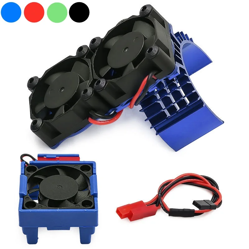 VXL-3S Velineon ESC Cooling Fan 3340 and 540 Motor Heat Sink Set for Traxxas Bandit Rustler Stampede Slash 2WD / 4X4 VXL Parts
