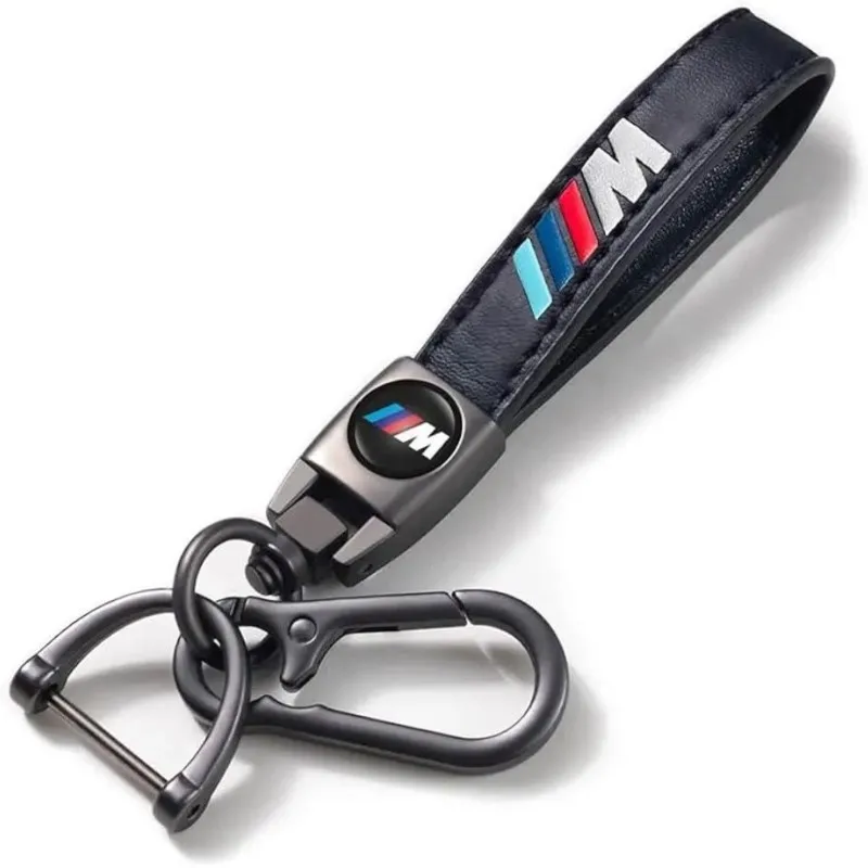 

Leather Alloy Car Styling Keychain Keyring Lanyard For BMW M E34 E36 E39 E46 E53 E60 E90 E83 F10 F20 F30 M3 M5 X1 X3 X4 X5 X6 X7