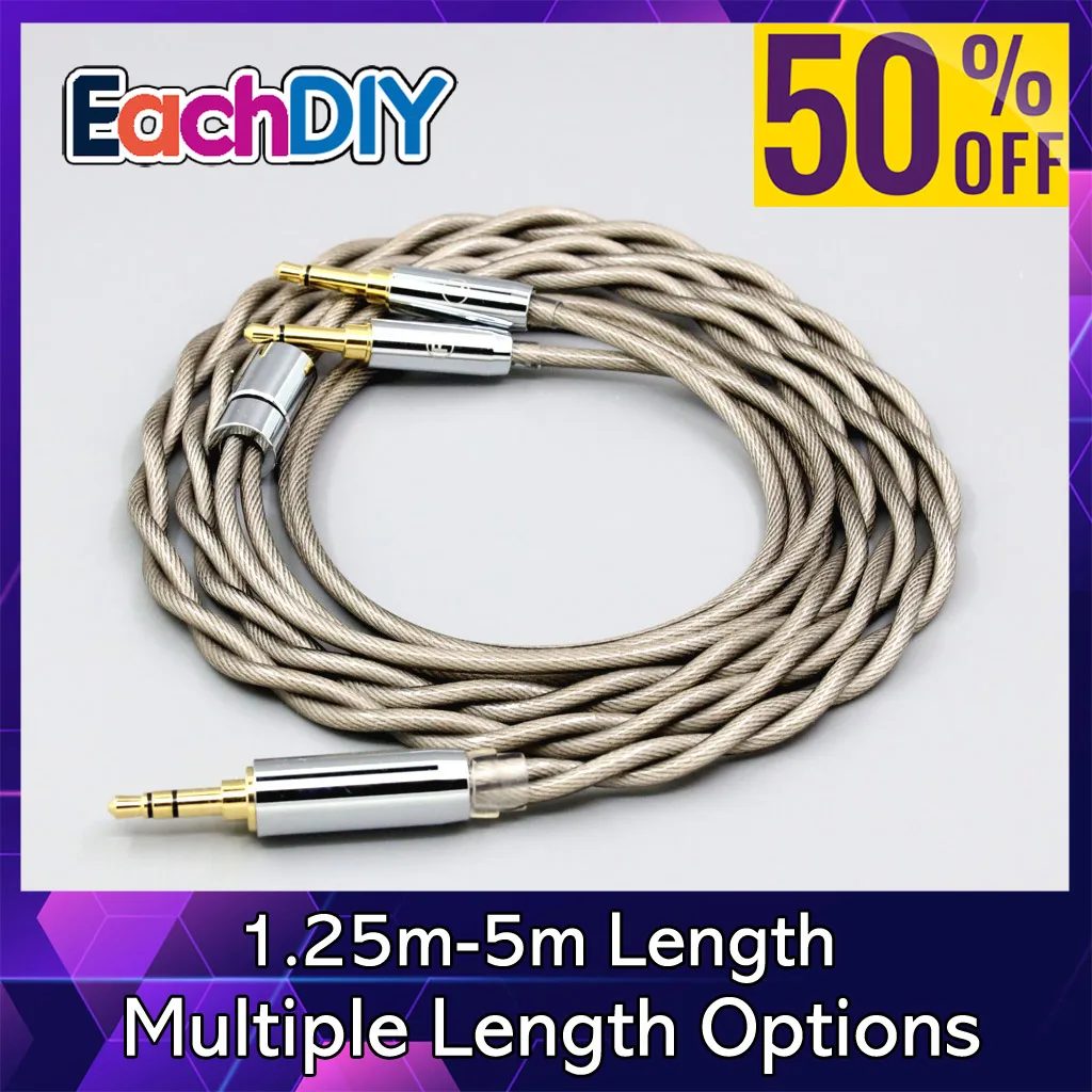 

Type6 756 core 7n Litz OCC Silver Plated Earphone Cable For Hifiman Sundara Ananda HE1000se V2 HE6se DEVA he400se he35x LN007842