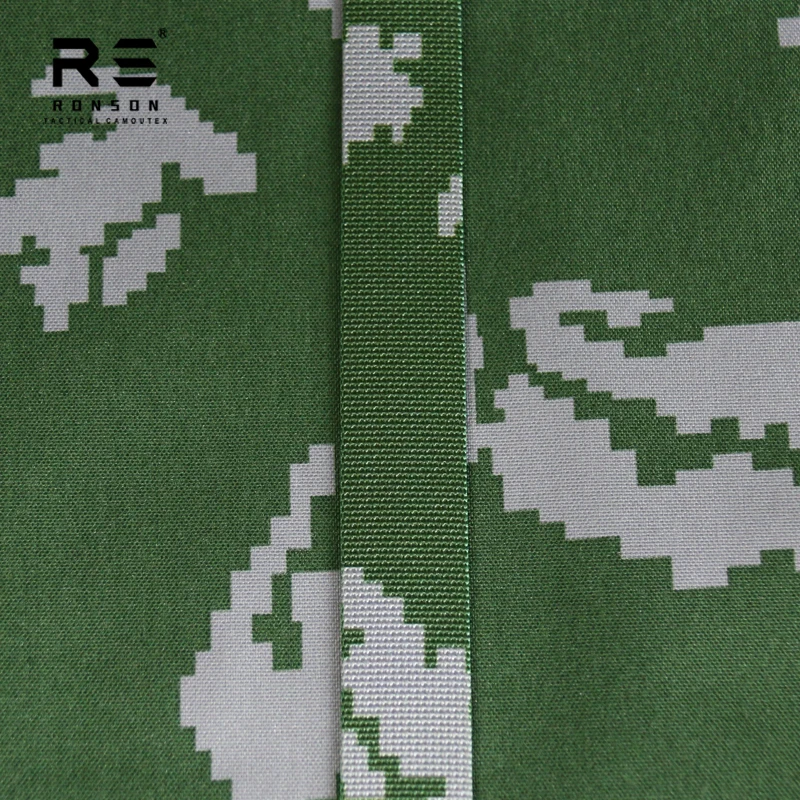 White Flower Camouflage Polyester High-Density MOLLE Webbing