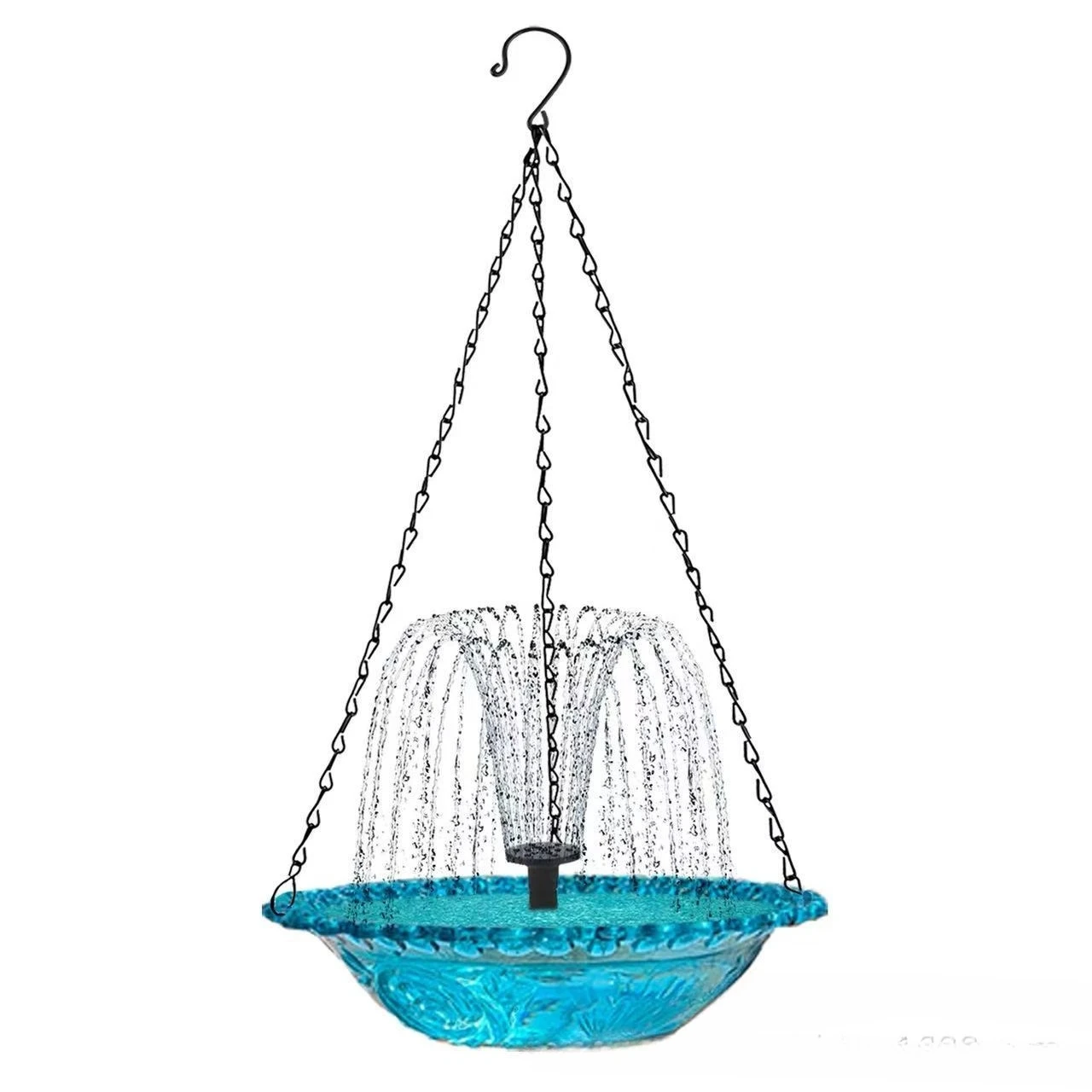 Hanging bird feeder, solar floating bird bath fountain