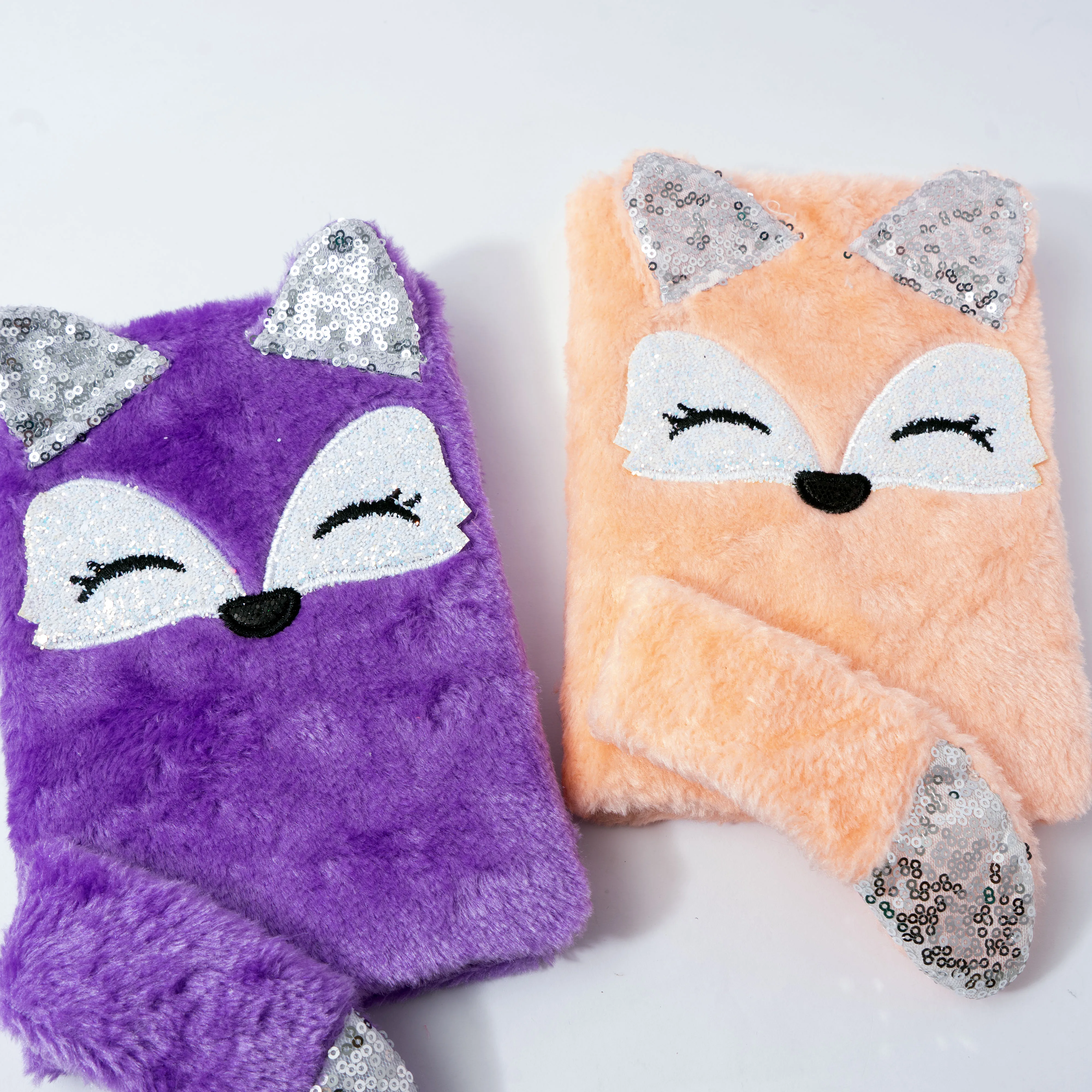 Cute A5 Cartoon Fox Plush Diary Book Notebook Portable Notepad Planner Agenda Book Journal Office School Supplies Stationery