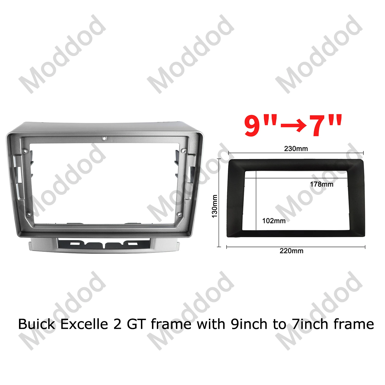 9 Inch Radio Fascias for BUICK EXCELLE GT 2014 Stereo Refitting Installation Frame DVD Android Player Panel Dash Mounting Kit