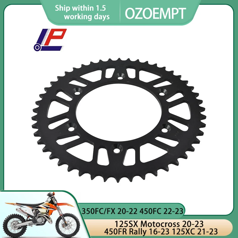 

OZOEMPT 520-51T Motorcycle Rear Sprocket Apply to 350FC/FX 20-22 450FC 22-23 450FR Rally 16-23 125SX Motocross 20-23 125XC 21-23