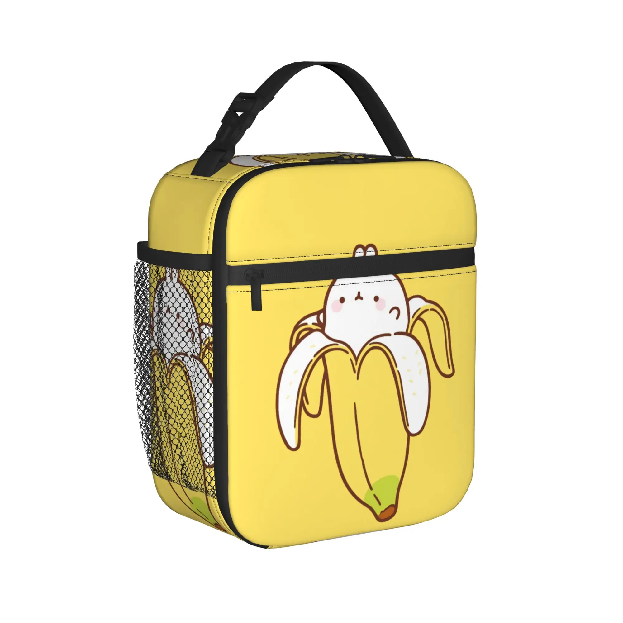 Cartoon M-Molangs Thermal Insulated Lunch Bag for Picnic  Portable Food Container Bags Thermal Cooler Lunch Boxes