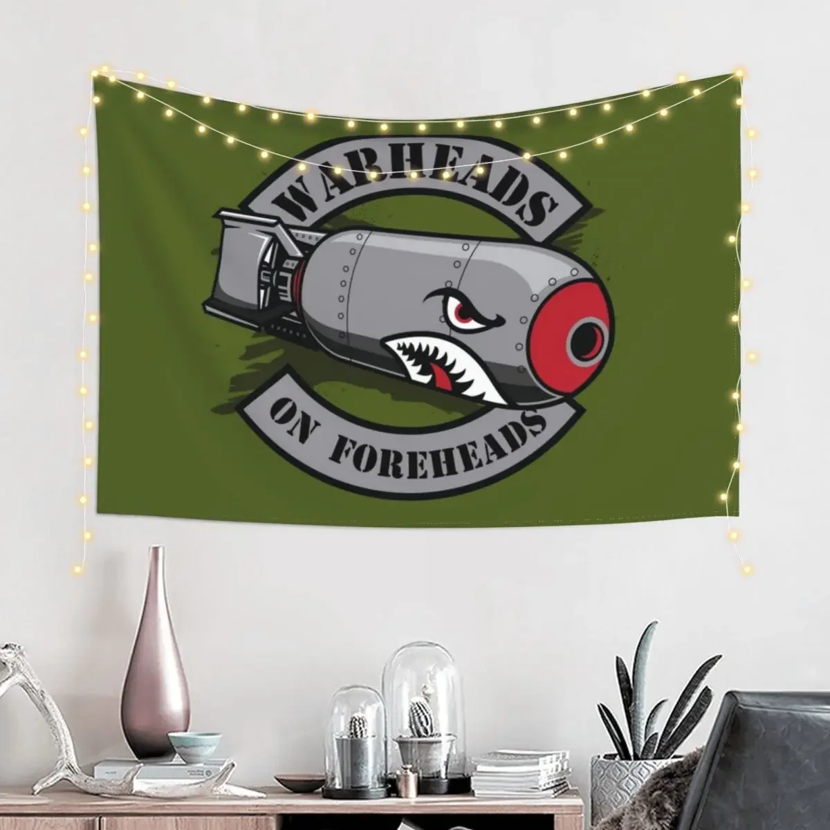 Warheads On Foreheads Tapestry Decorative Paintings Wall Hangings Decoration Christmas Decoration Tapestry