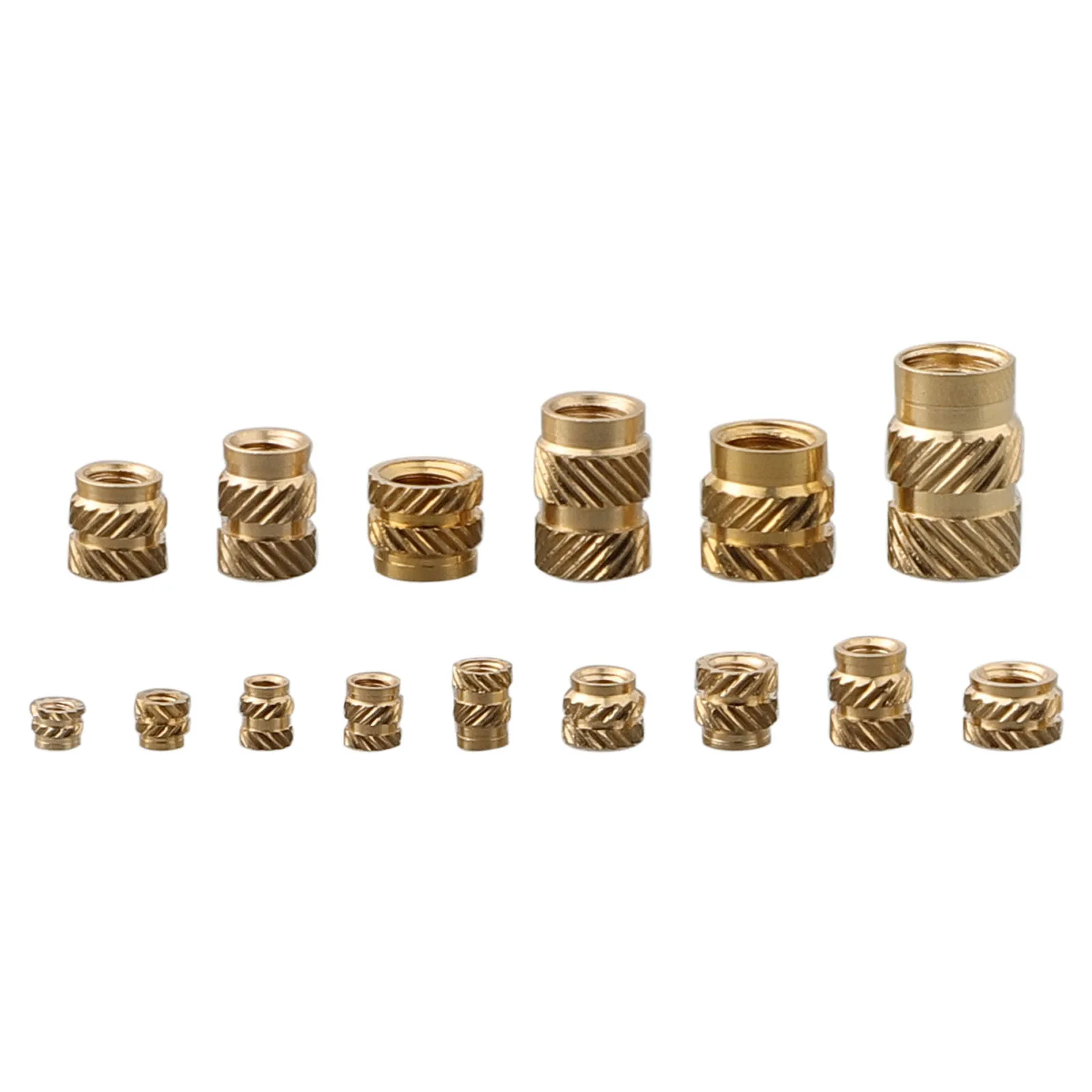 Threaded Inserts Threaded Insert Nuts Brass Threaded Bushing for Industrial Applications 300pcs Threaded Inserts