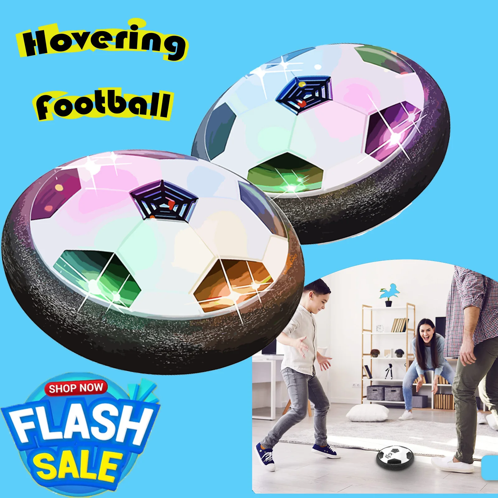 Hover Soccer Ball - LED Light Up Toys for Indoor Play - Perfect Gifts for Boys Ages 5-8 - Safe and Fun Stocking Stuffers