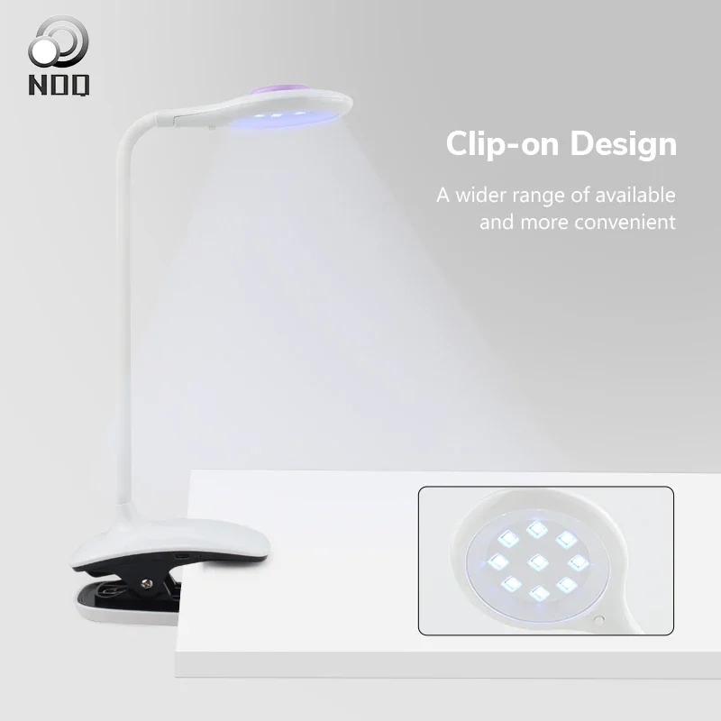 Nail Dryer Table Lamp Type Personal Home Nail Curing Lamp UV Lamp Power Storage Professional Adjustable Lamp 360° Rotation