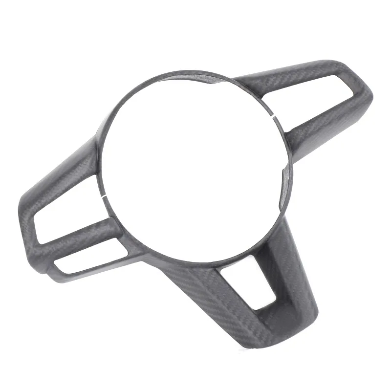Steering Wheel Button Frame Trim cover sticker for 2016+ Mazda MX-5/Fiat 124/Abarth 124 Real Carbon Fiber Car  Accessories