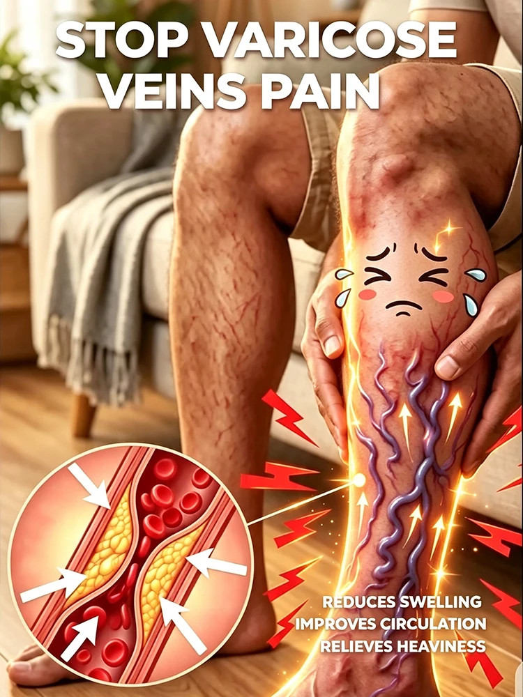 Varicose Vens Cream Relieve Varicose Leg Blood Vessel Blockage and Soothe Varicose Vein-related Symptoms Care Tool