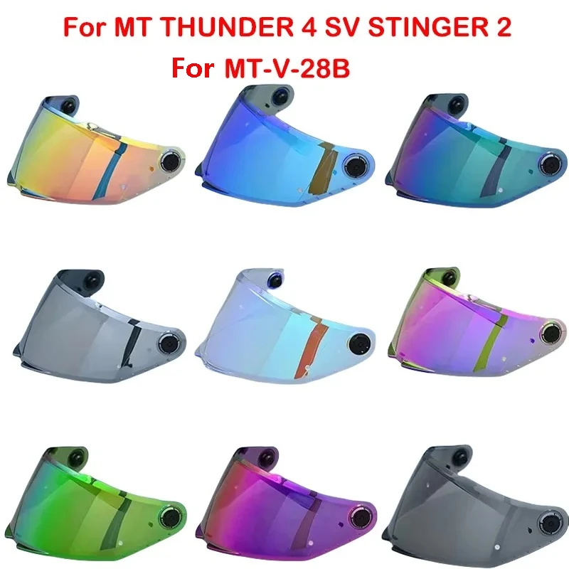 

Helmet Visor for MT THUNDER 4 SV STINGER 2 MT-V-28B Replacement Helmet Shield Glasses Goggles Screen Helmet Part Accessories