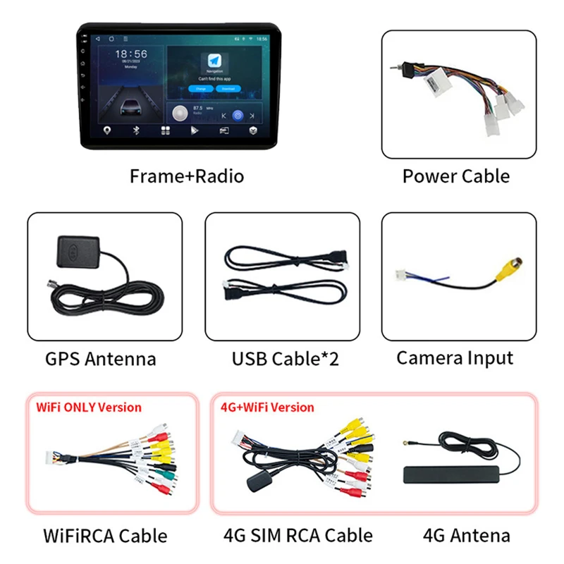 10 Inch 8 Core Touch Screen Car Dvd Player Android Stereo 4G Wifi Bt RDS Radio Player For 2014+ HONDA VEZEL XRV HRV WRV FIBER