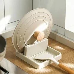 1pc Foldable Pot Lid Holder and Spoon Rest for Stove Top and Countertop - Heat-Resistant Cooking Utensils Rack for Spoons,