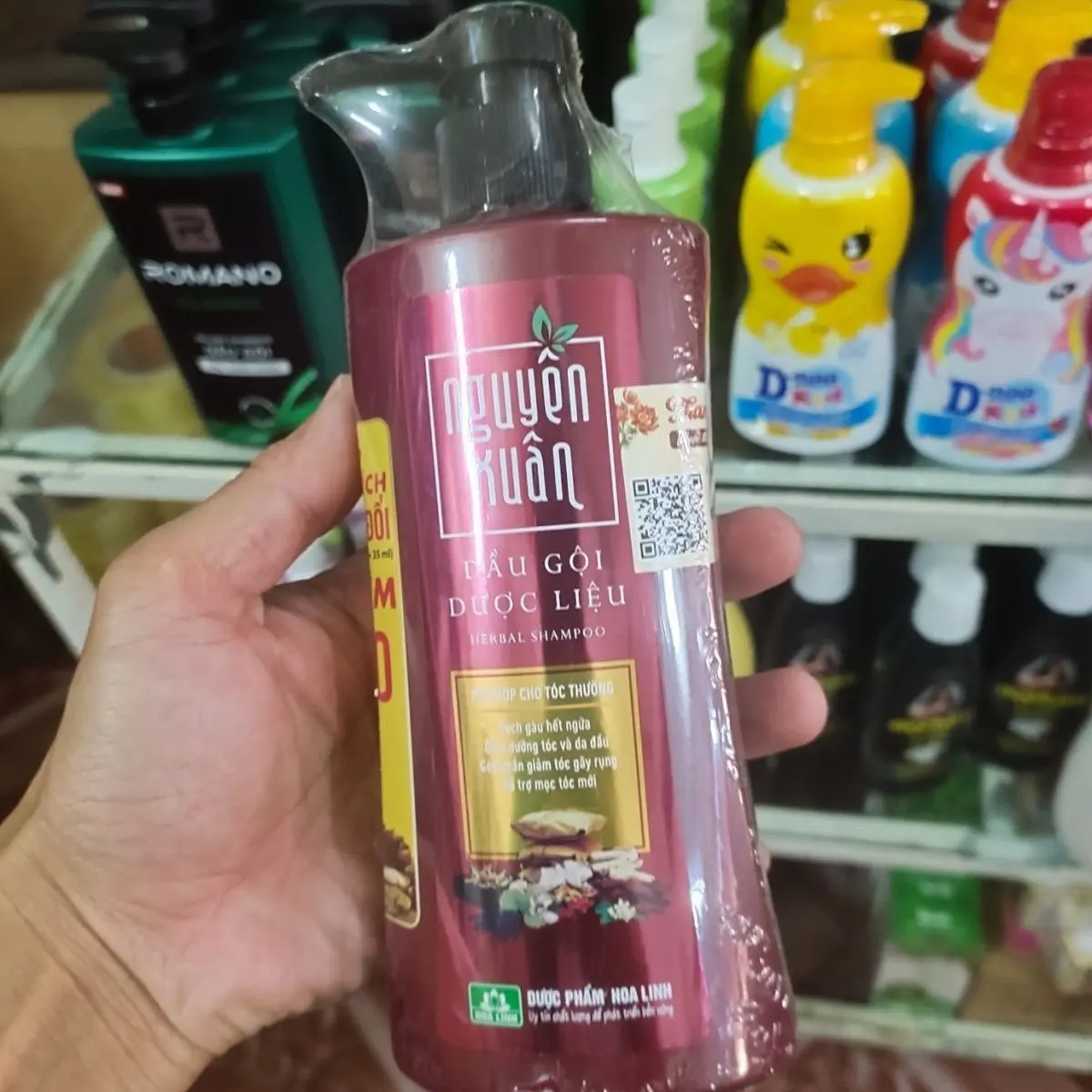 350ml Vietnamese shampoo nguyen xuan dau goi duoc lieu