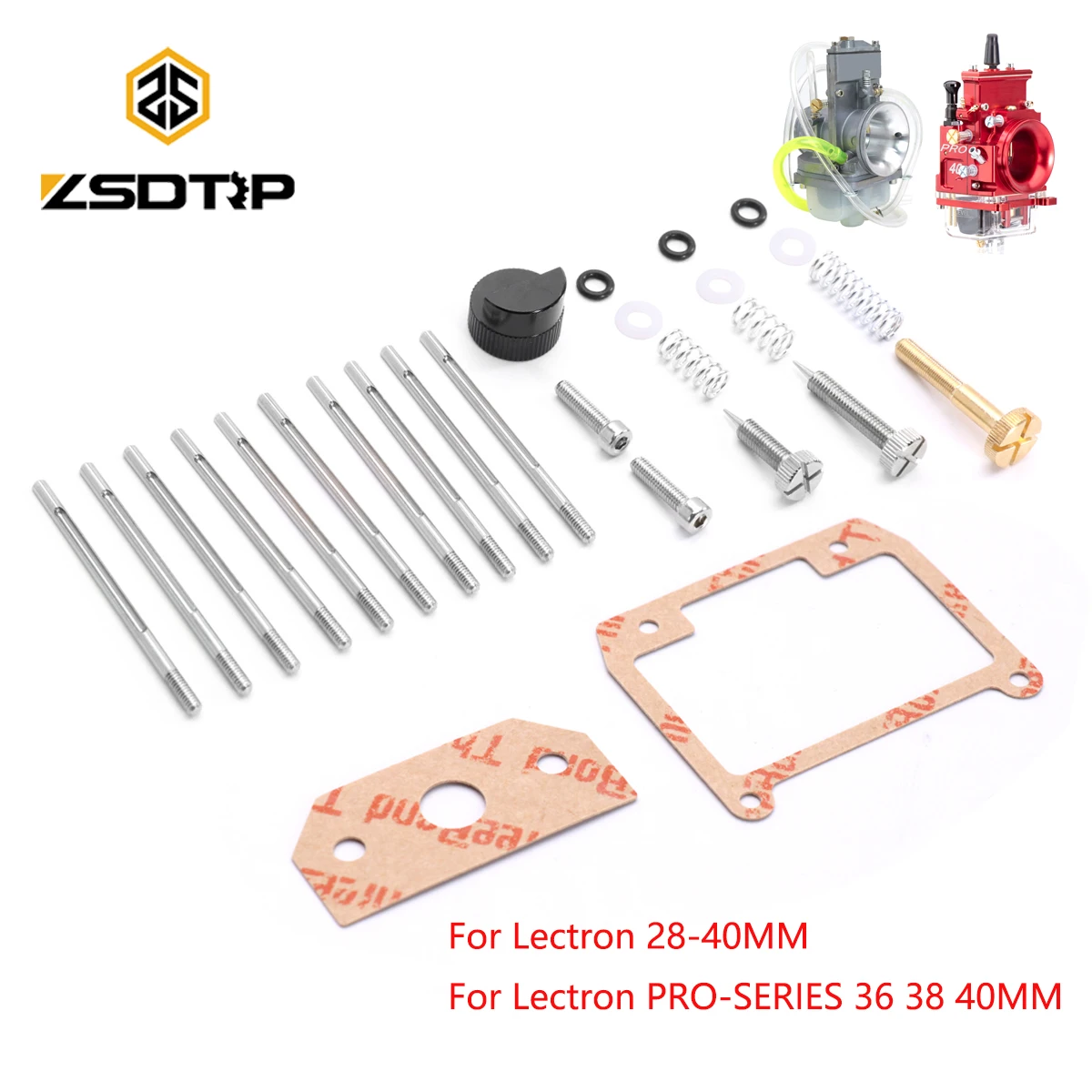 

ZSDTRP For LECTRON Pro-Series Carburetor Metering Rods Idle Adjuster Screw Gaskets Tuning Tool Repair kits With Oil Storage Tank