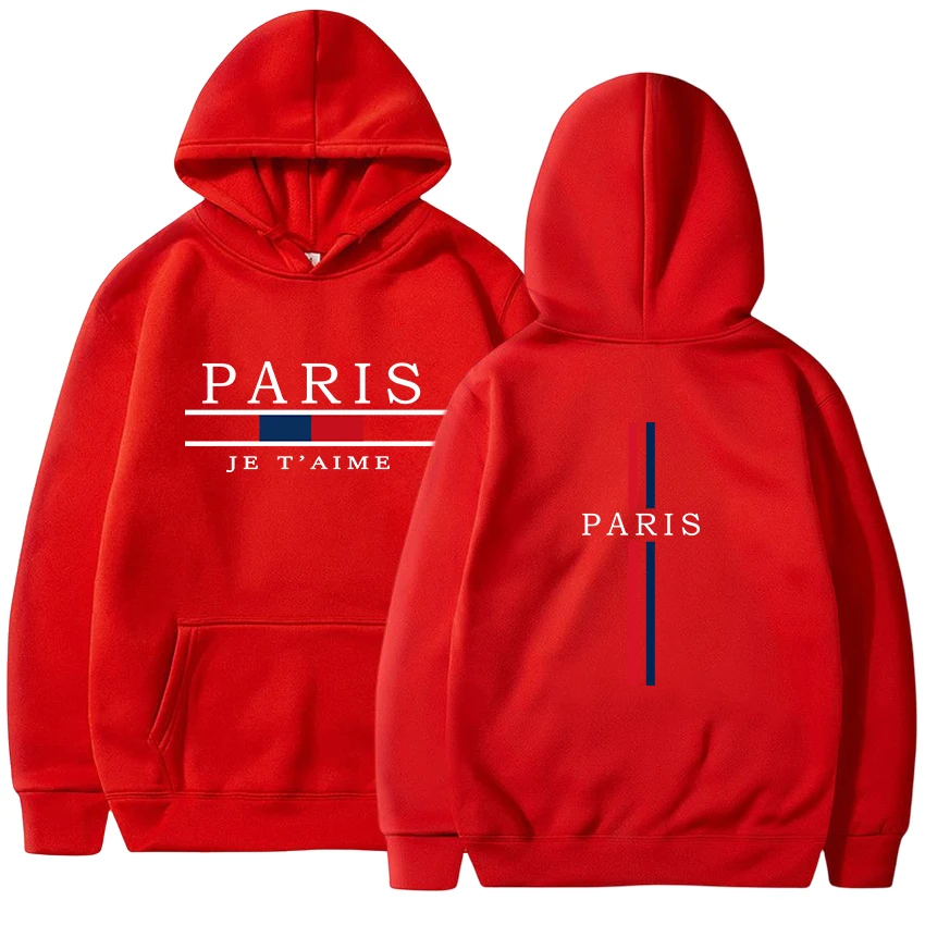 Paris Urban Printed Mens Hoodies HotSales Sweatshirt Casual Jogging Streetwear Mens Clothing Daily Tracksuit Gym Sports Pullover