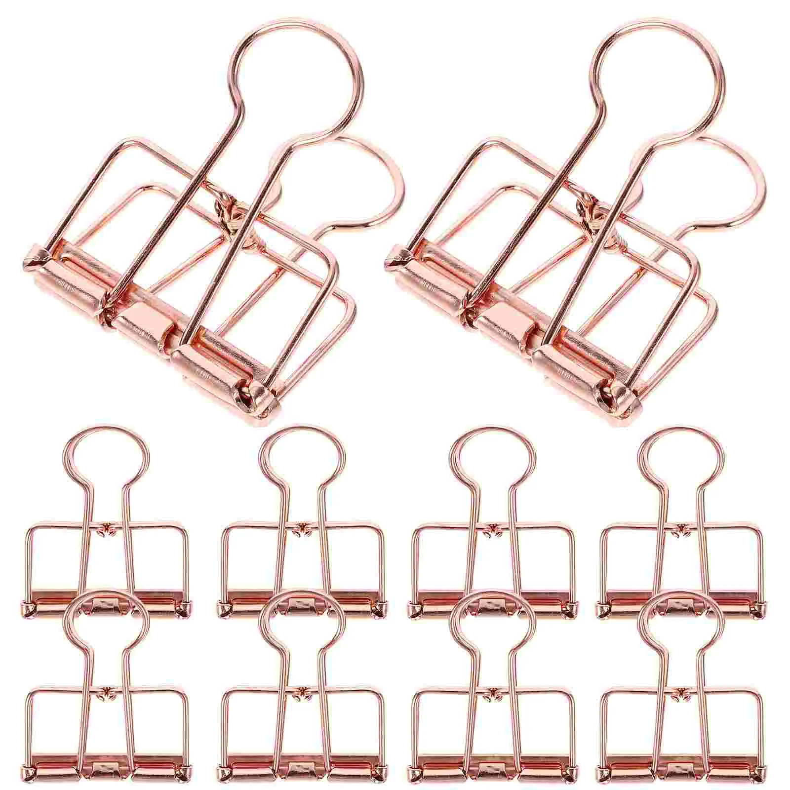 10 Pcs Metal Document Book Binder Clip Paper Clips Alloy Office Supplies Clamps For