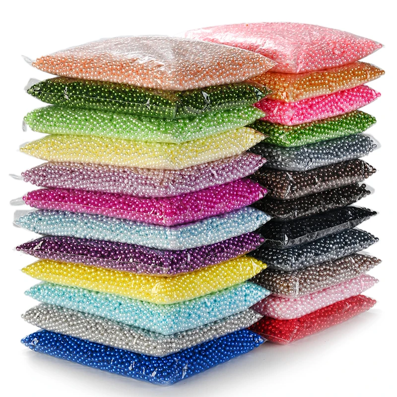 3/4/5/6/8/10/12mm Colorful Acrylic Pearl Beads Loose Spacer Beads For Needlework Jewelry Beads Making Bracelet Necklace Earring image 3