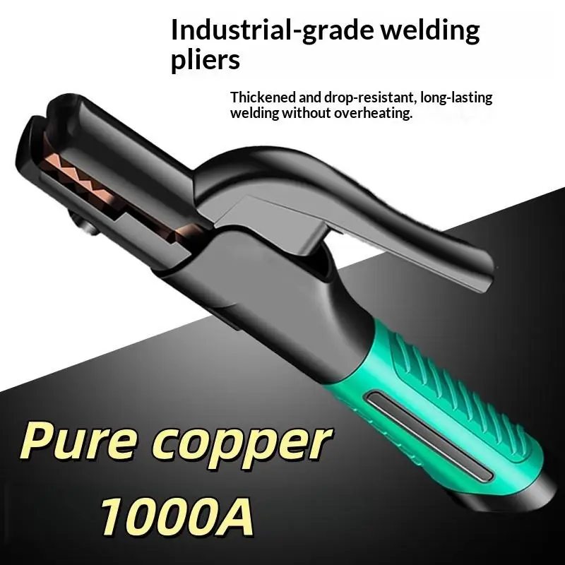 1Set Heavy Duty Electrode Holder 600/800/1000A Electrode Holder European Welding Electrode Holding Pliers For 2.5-5.0mm Diameter