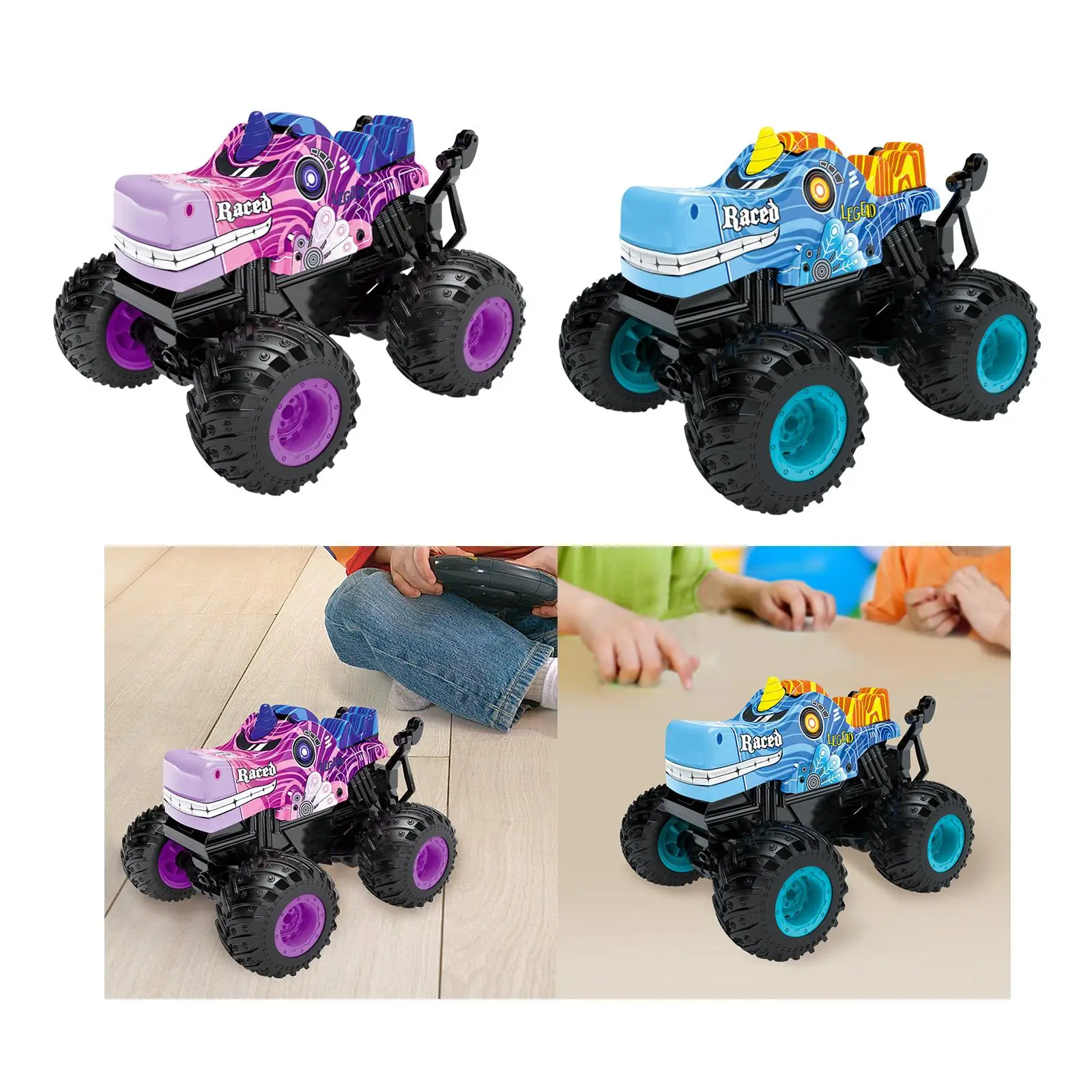 Remote Control Car Electric Hobby Toy with Lights Music Toy Car Off Road Vehicle for 6-13 Year Old Kids Boys Girls Xmas Gifts