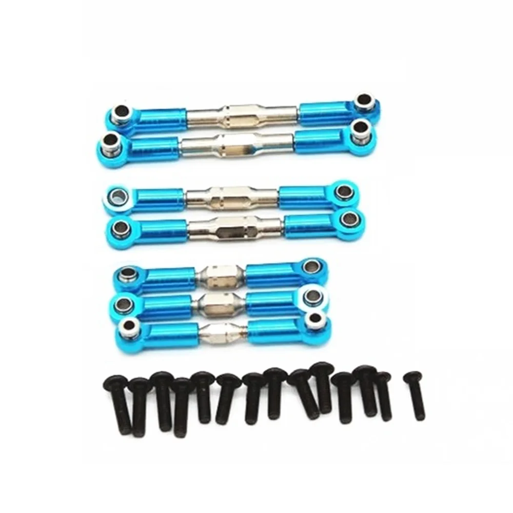 for BG1506 BG1507 BG1508 BG1513 BG1518 Metal Pull Rod Link Rod Tie Rod Upgrade Accessories 1/12 RC Car Parts,Blue