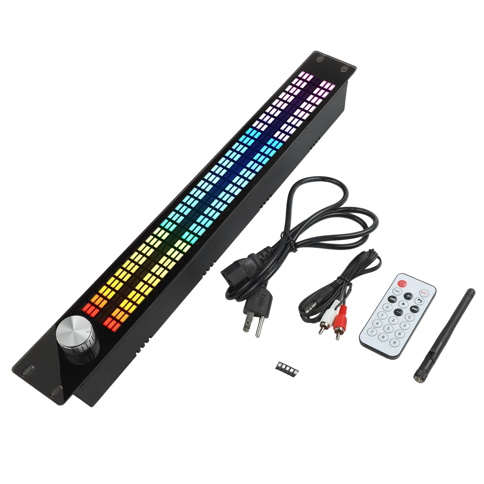 Dual Channel 15 Bands Digital Equalizer with 31 Bands Full Spectrum Display and Remote Control for Audio Modulation