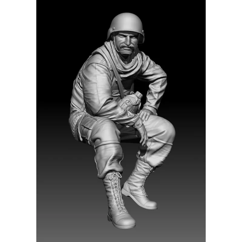 1/35 Scale Resin Model Assembly Kit, GK, 35th USMC Humvee Passengers 1991, Unpainted and Requires Assembly For Miniature