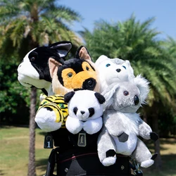 Golf Club Headcover Animals Doll, Polyester Material, Wooden Head Covers, #1 Driver, Wood, Koala, Dog, Tiger, Panda, Shiba