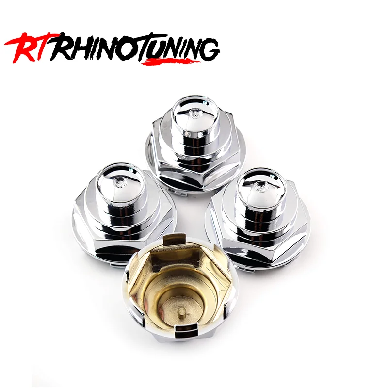

RhinoTuning 2/4PCS OD 64.9mm/2.56" ID 60.5mm/2.38" Car Wheel Center Hub Caps Tire Rim Cover Protector Decorations Caps for Rims
