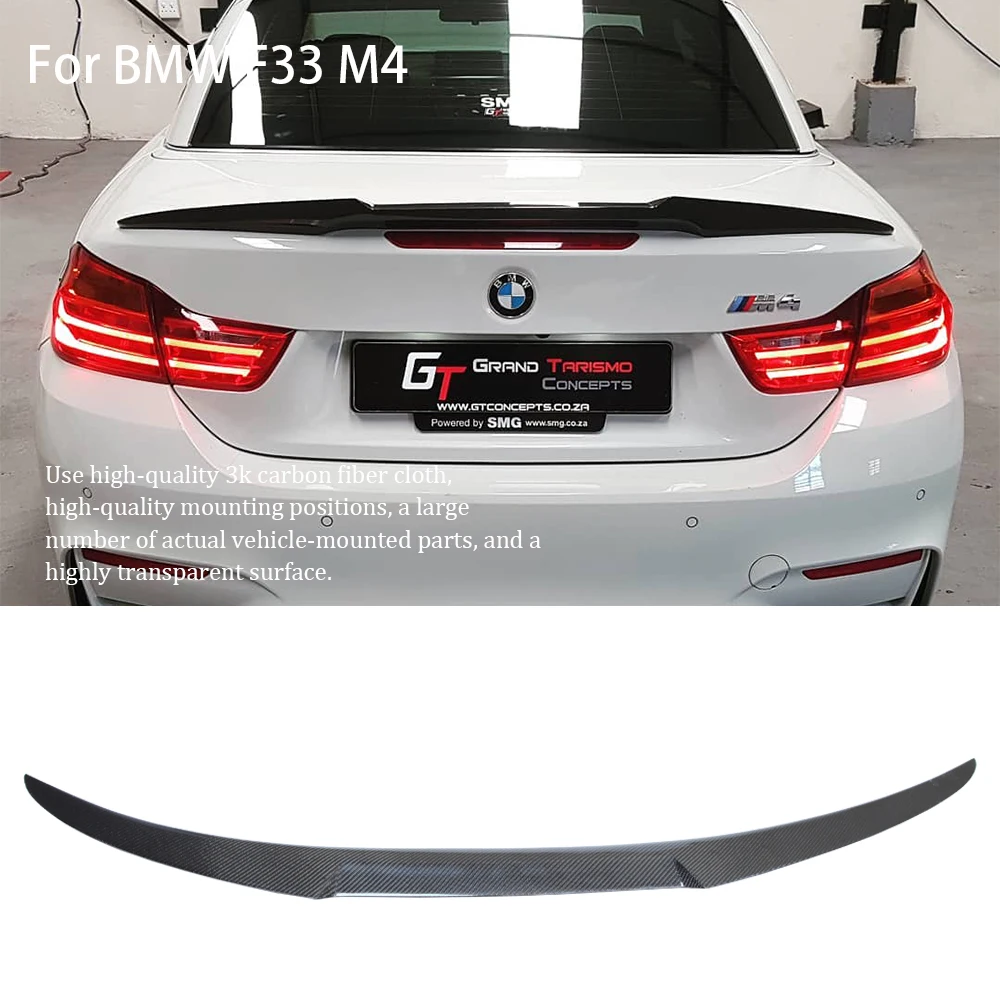 

For BMW 4 Series F33 Convertible&M4 F83 M4 Style Carbon fiber Rear Spoiler Trunk wing 2013-2020