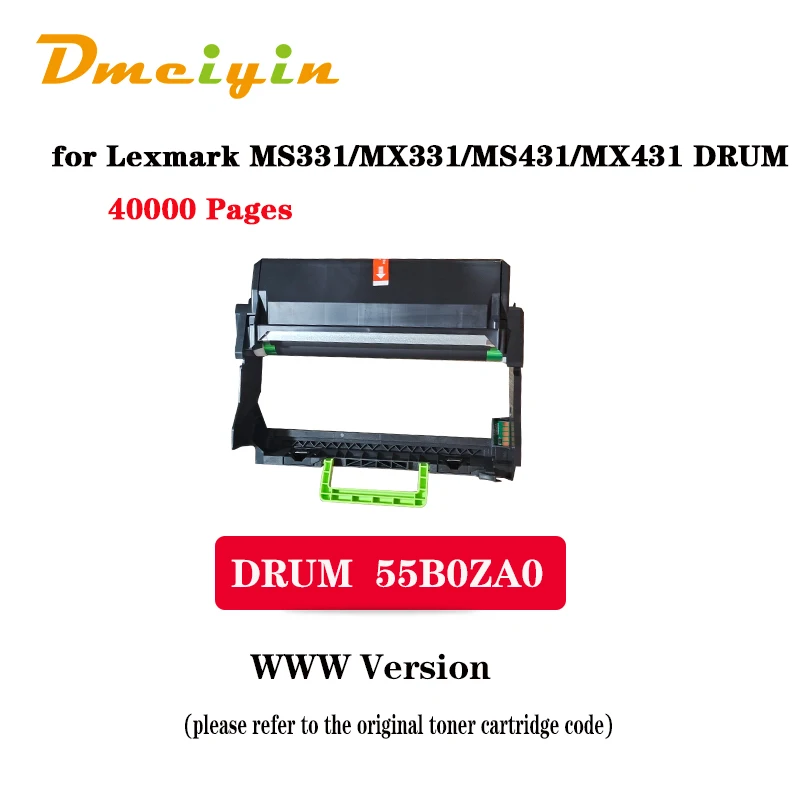 WW Version 40k Pages 55B0ZA0 Mulitifunction Printer Drum for Lexmark MS331/MX331/MS431/MX431