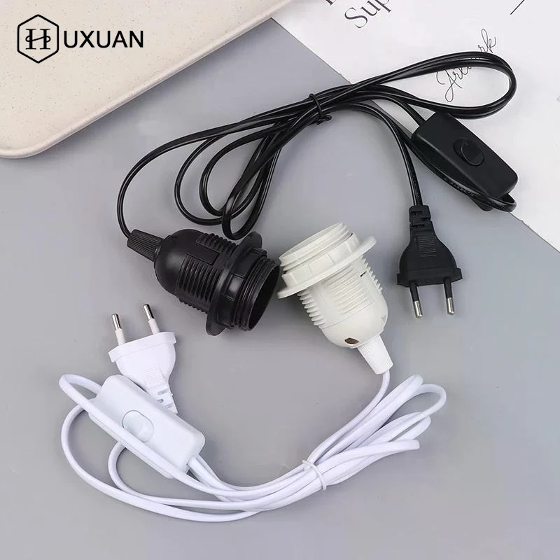 

E27 220V EU Plug Держатель лампы с шнуром питания ВКЛ/ВЫКЛ 1,8 м Подвесной подвесной светодиодный светильник Адаптеры для ламп накаливания