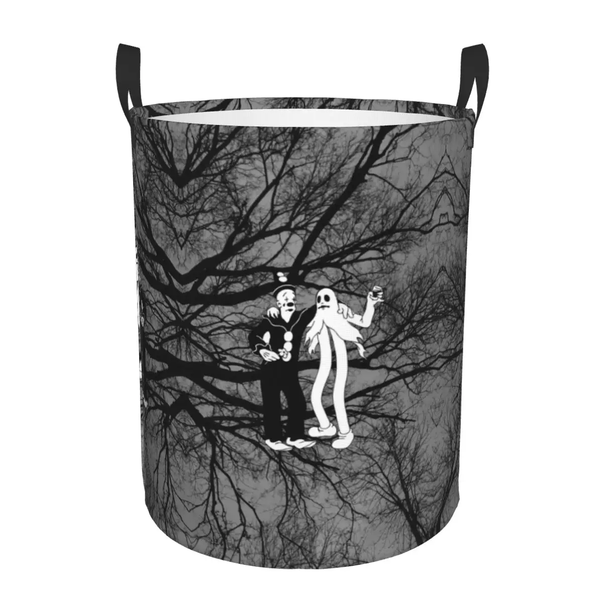 Custom G-Ghostemanes Rock Tree Laundry Basket Collapsible Metal Clothes Hamper for Baby Kids Toys Storage Bin