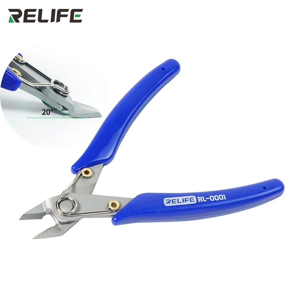 RELIFE RL-0001 20 ° Angle Precision Cutting Pliers For Phone Circuit Board Side Cutting Tool Motherboard PCB Repair Cutters Tool