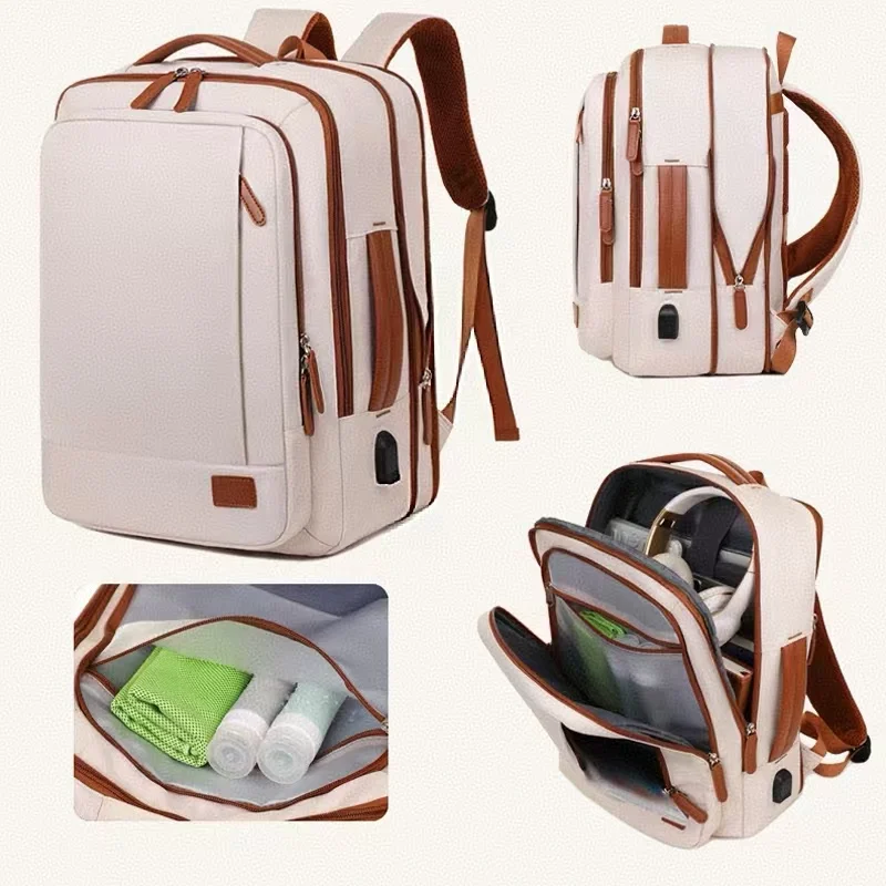 حقيبة ظهر رجال الأعمال ذات سعة كبيرة مقاومة للماء، حقيبة كمبيوتر للسفر للتنقل، حقيبة مدرسية كاجوال لطلاب الجامعات #1