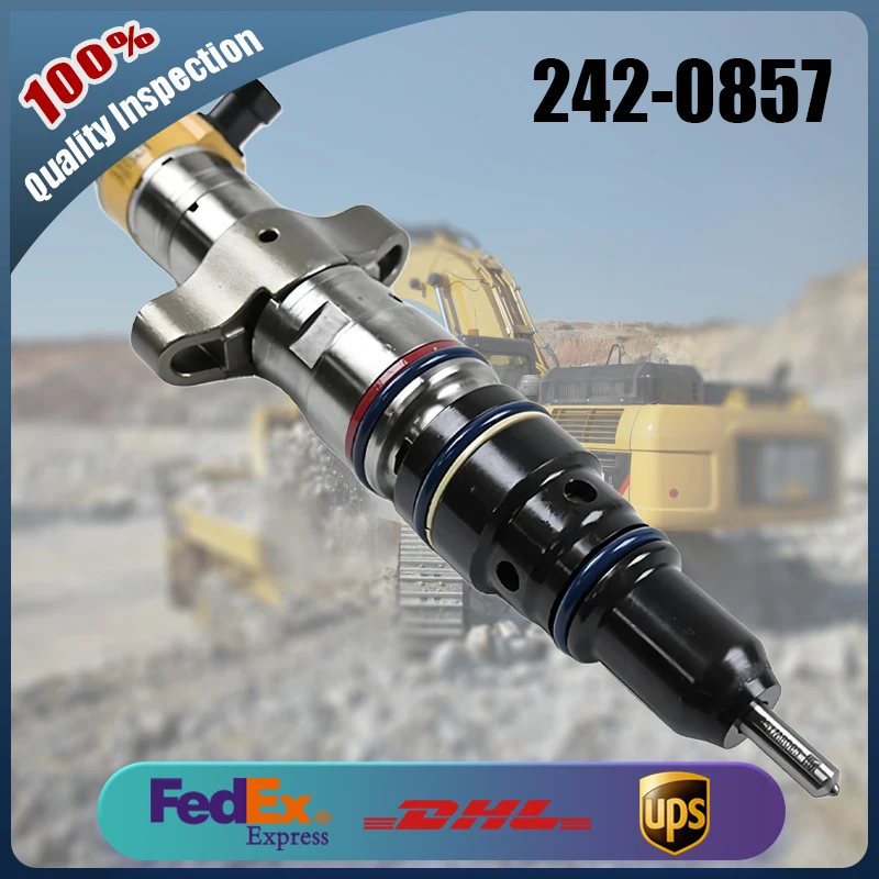 

Diesel Engine Parts 242-0857 Fuel Common Rail Injector 2420857 for Caterpillar C7 C9 Excavator 330D 330DL 336D 336DL 336D2