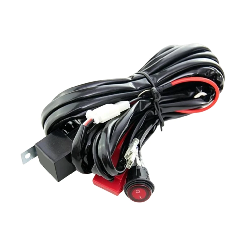 Headlight Wiring Harness for Off-Road Vehicles Supporting For work Lights and Fog Lights at 12V Operating Voltage