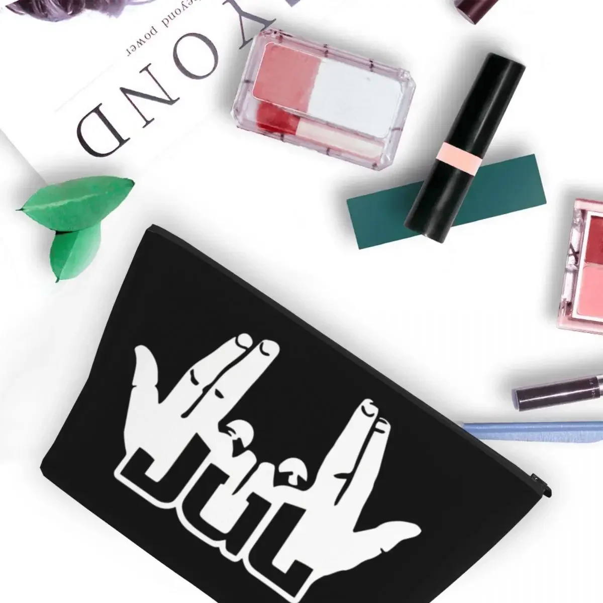 Jul Sign Women Cosmetic Bags Travel Makeup Organizer Pouch Toiletry Storage Dopp Kit Case