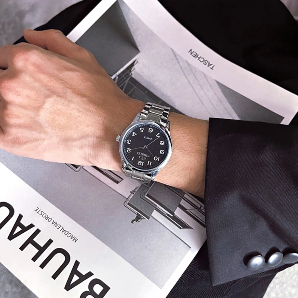 Minimalist Couple Watches Water-Resistant Digital Large Dial Watches Men's & Women's Quartz Wristwatches Valentine's Day Gifts