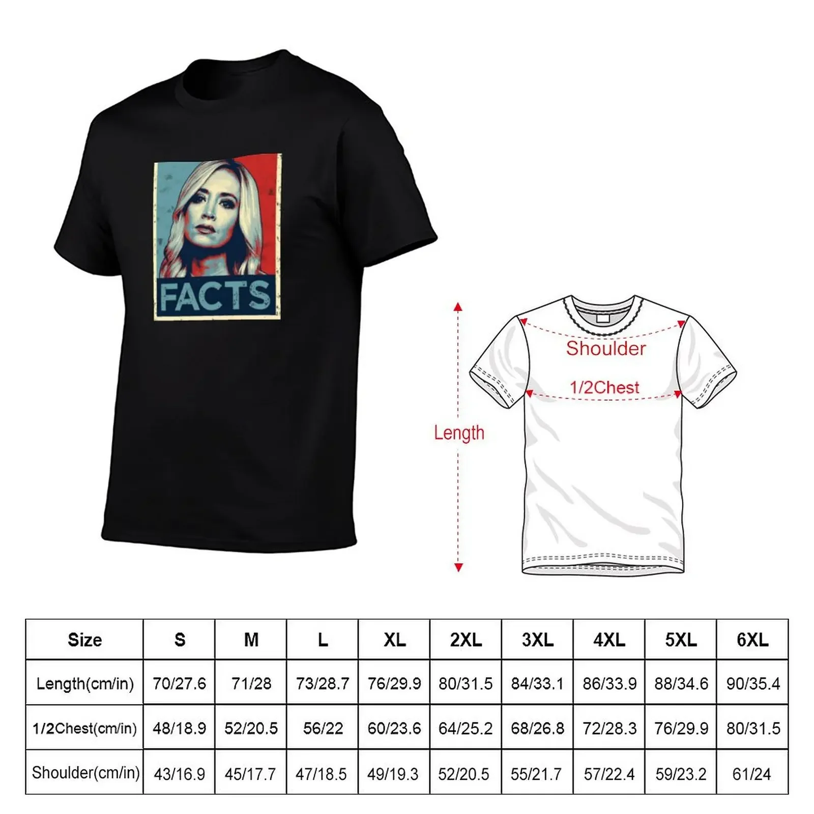 Fact Kayleigh Press Secretary Mcenany T-Shirt cotton graphic tees customizeds anime tshirt Men's clothing