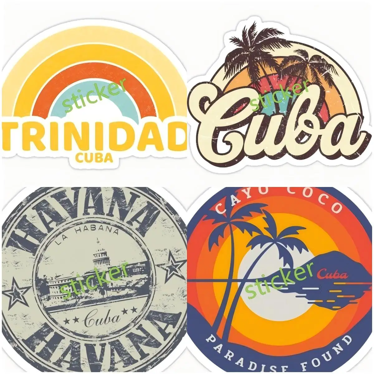 

Cuba Sticker People Cover Scratches Accessories For Rear Windshield Bumper Window Trunk Car Stickers and Decals