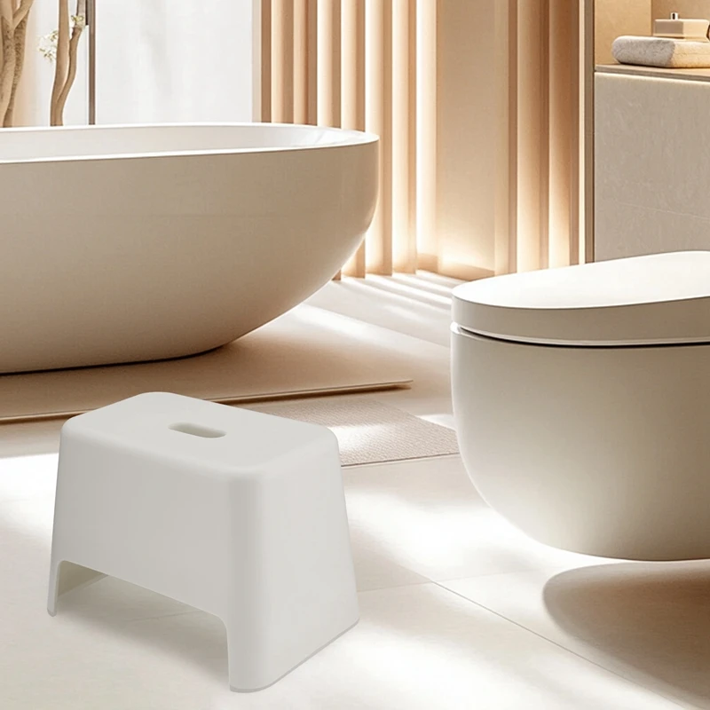 ABUP-Rutschfester Hocker, Kunststoffhocker, Badezimmer-Fußbadhocker, langlebiger und unzerbrechlicher Badhocker