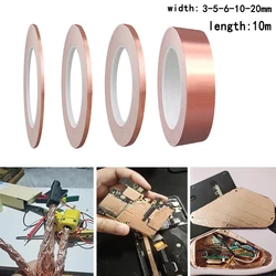 Single conductive copper foil tape 3-20mm pure copper self-adhesive repair electromagnetic signal shielding tape