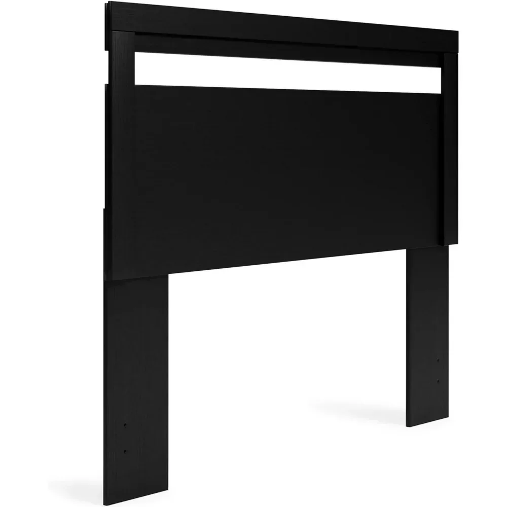 

Headboard, modern transition large bed frame headboard, black, household wooden headboard