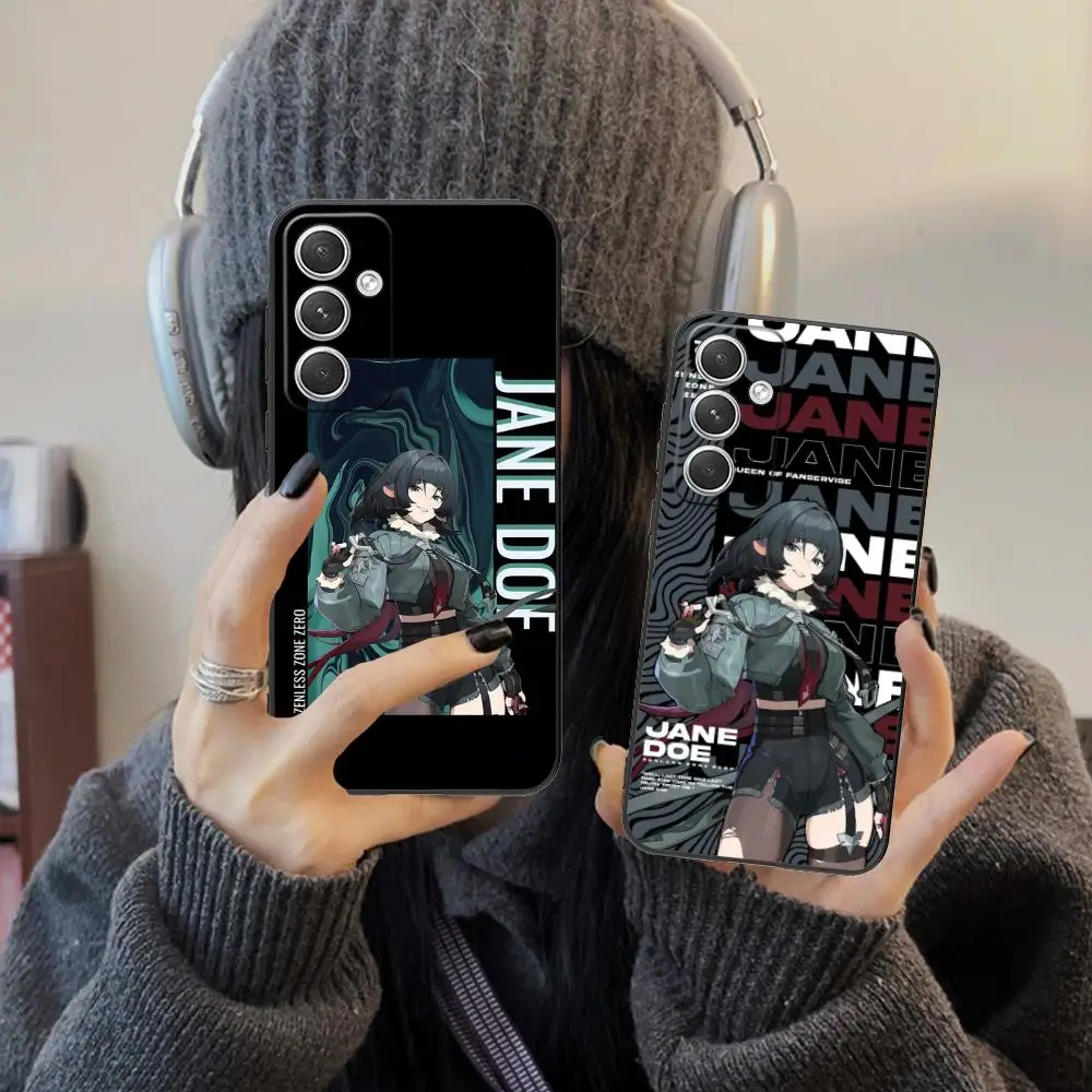

Чехол для телефона Zenless Zone Zero Jane Doe для Samsung Galaxy S25 S24 S23 S22 S21 S20 Note20 Plus FE Ultra Color Protective Pretty