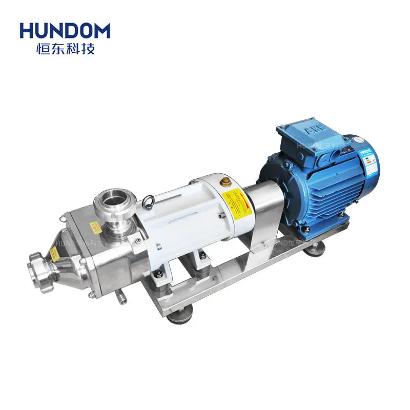 304/316 stainless steel food grade screw grease transfer pump chocolate potato paste twin screw pump with VFD