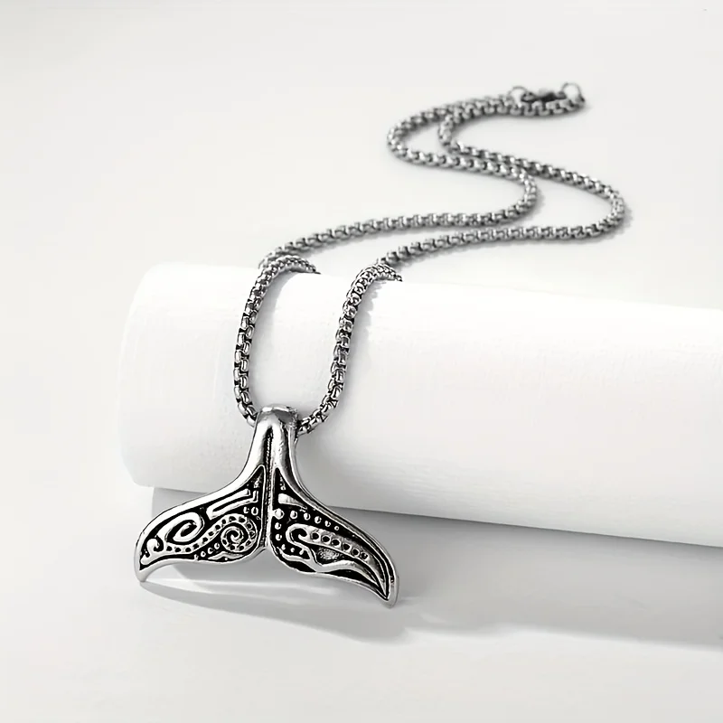 Unique Whale Tail Design Pendant - Add a Stylish Touch to Your Look!