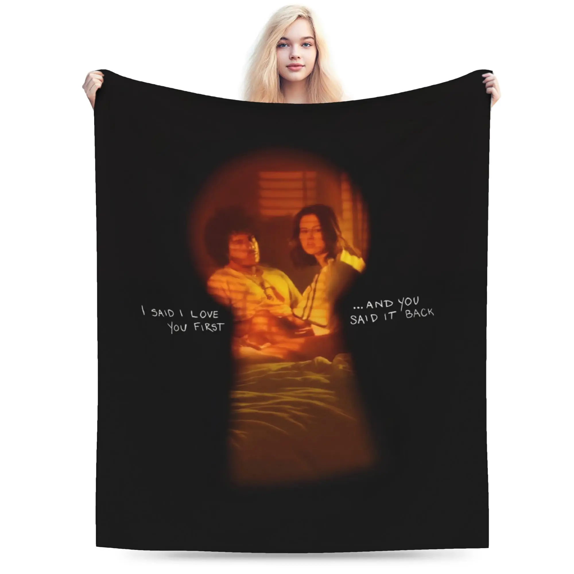 Selenas Gomezs I Said I Love You First Blankets Super Soft Flannel Relax Gifts  Throw Blanket Plush Thin Quilt